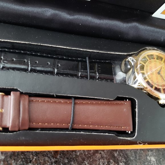 [NEW] Stuhrling Original - Swiss Quartz Watch - Gold Face - Box Set - Picture 5 of 11